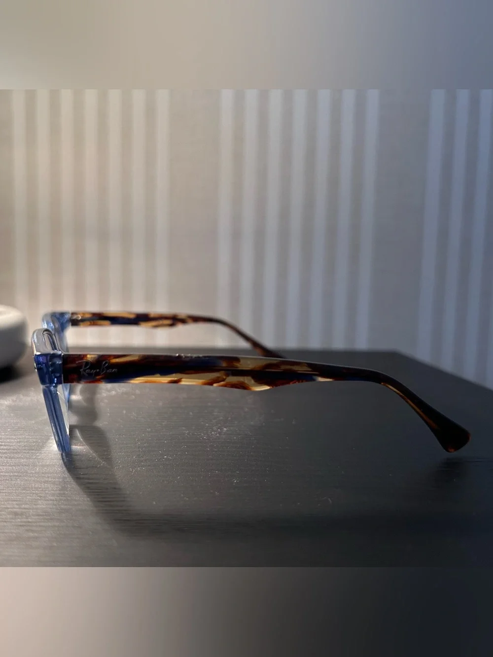 Ray-Ban Eyeglasses RB 5286 8024 Transparent Blue Square Frame 51[]18 135